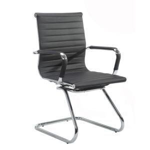 Modern Middle Back PU Leather Fixed Boss Office Meeting Chair