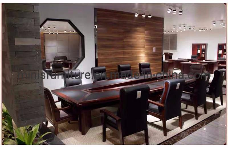 (M-CT375) Meeting Room Simple Design Red Brown MDF Conference Table