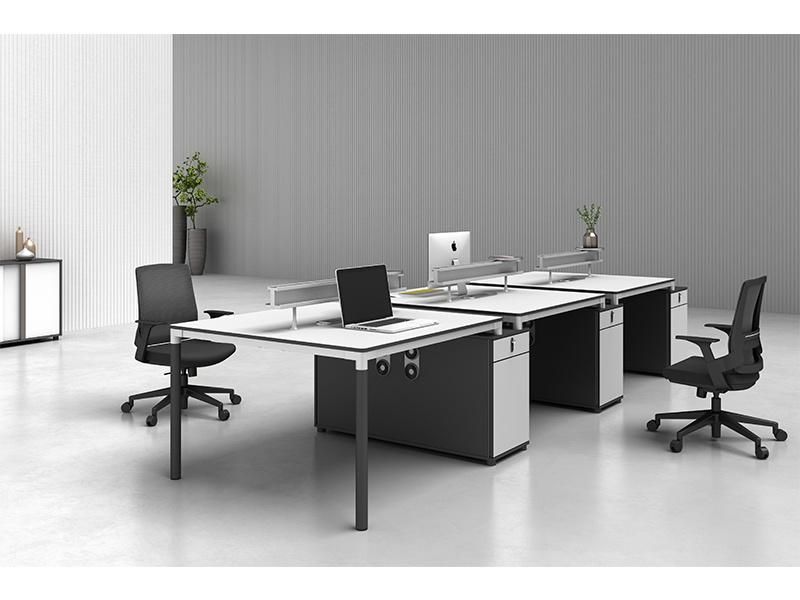 High Quality Modern Desk Furniture Melamine 6 Person Office Workstations