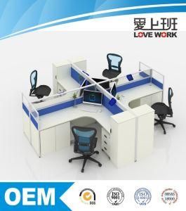 4 Persons Customized Modern Office Workstation