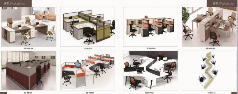 3 Person Desk Modern Office Furniture for Computer Work Stations Call Center Cubicles