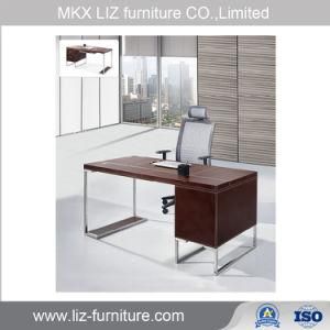 Modern Style Staff Computer Office Leather Wood Table (LD024)
