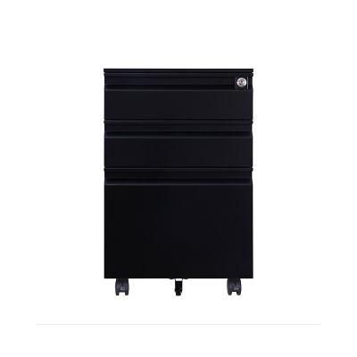 Office Furniture Metal 3 Drawer File Cabinet Storage with Lock