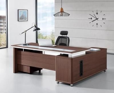 Hot Sale MDF L Shaped Wooden Office Desk Office Furniture Executive Desk
