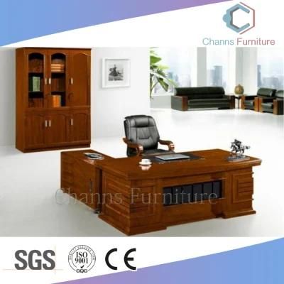 Walnut 1.8m Veneer Solid Wood Executive Desk (CAS-VA42)