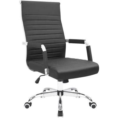 Base High Back Leather Ergonomic Conference Swivel Executive Office Chair