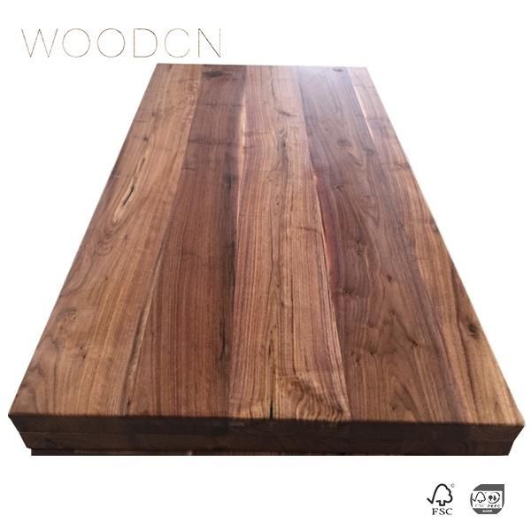 Solid Black Walnut Wood Edge Glued Worktop