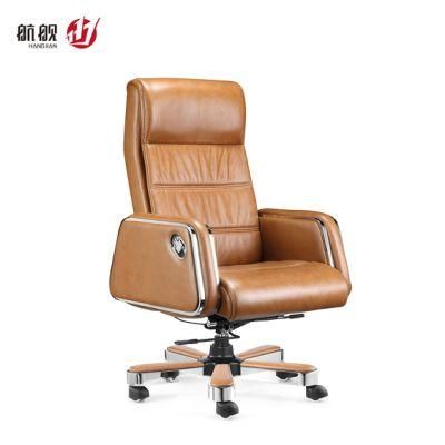 Luxury Boss Chair Swivel Leather Office Chair with Headrest