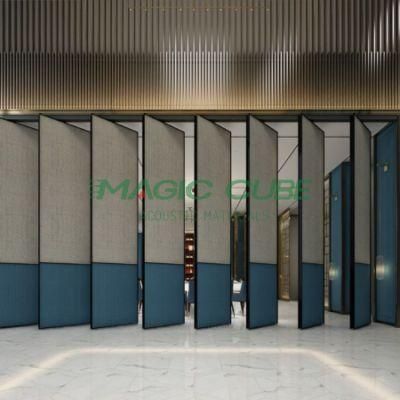 Eco Friendly Soundproof Hotel Ballroom Soundproof Room Divider Acoustic Movable Partitions Wall