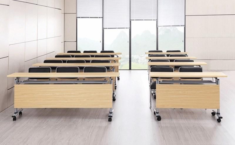 Wholesale Modern Metal Mobile Folding Wooden Schools Meeting Conference Table