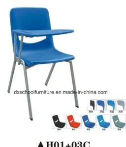 Hot Selling Plastic Steel Chair with Writing Board