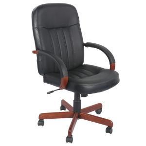 American Staff Office Chair for Home with Bonded Leather Upholstered and Wooden Frame