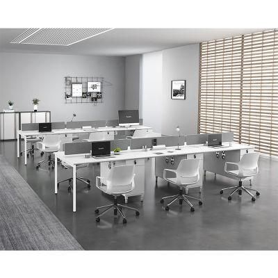 High Quality Office Deak Furniture White Modern Office Six Person Workstations