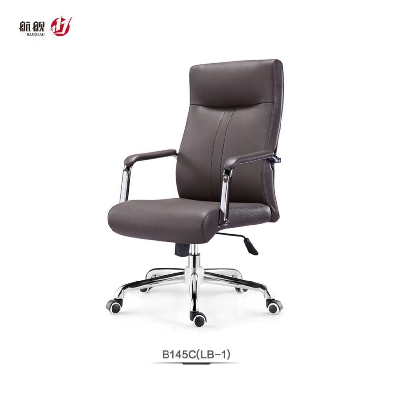 Middle Back Leather Office Furniture Visitor Swivel Office Chair with Good Price