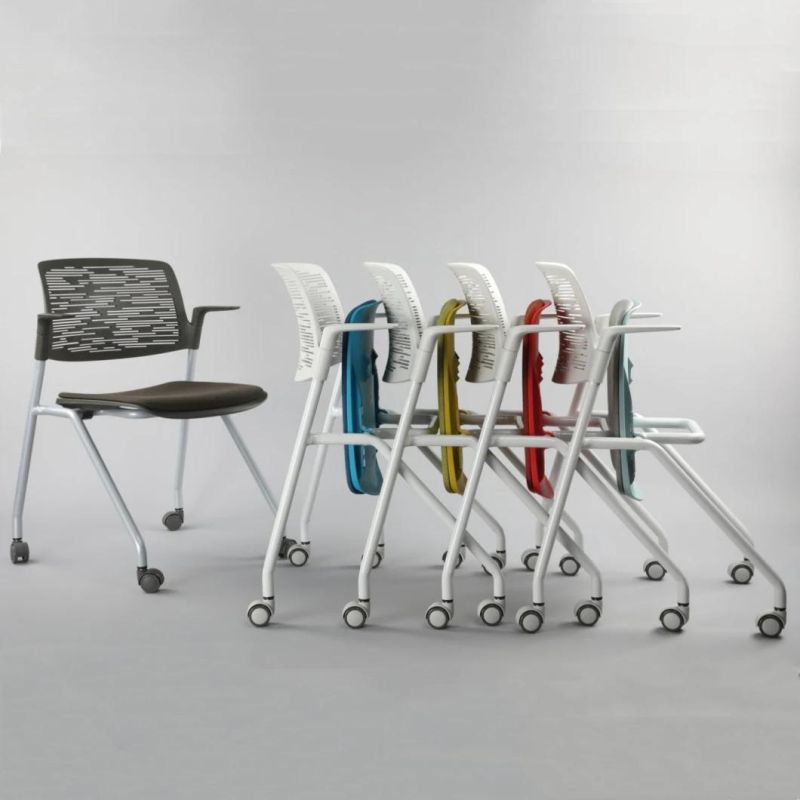 Good Quality Multifunctional Colorful Writing Pad School Office Training Chair