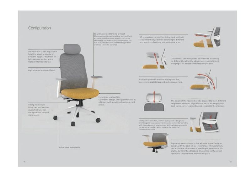 Adjustable Ergonomic Mesh Back Task Executive Swivel Office Chair with Seat Slide