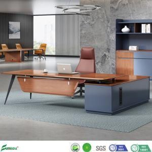 MDF Veneer Solid Wooden Boss Executive Table Office Furniture