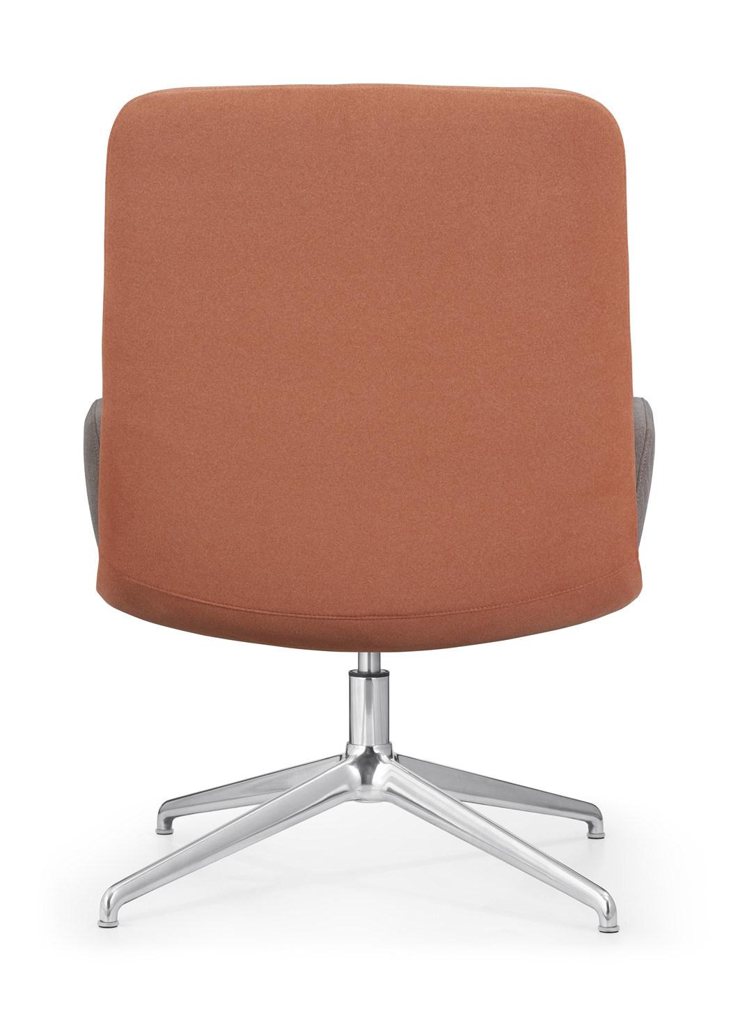 High End Fashion Classic Leisure Lounge Seating Manager Executive Boss Ergonomic Aluminum Fabric Home Office Swivel Chair