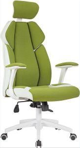 New Design High Back Colorful Soft Fabric Chair with Headrest