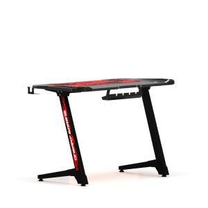 Oneray Professional Design Adjustable Gaming Computer Desk Table with Multi Colored LED Lights and Cup Holder