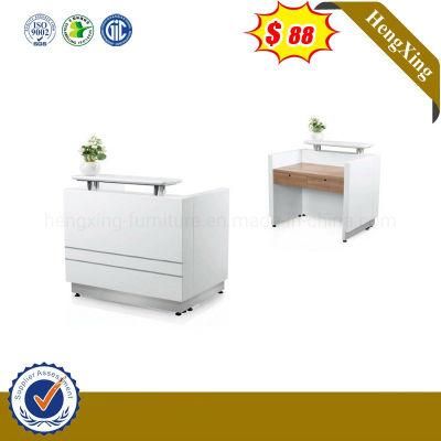 New Design White Color Modular MFC Office Reception Table