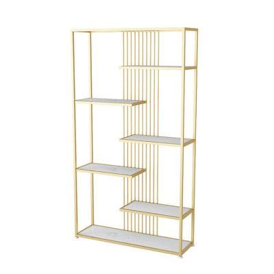 Light Luxury Simple Wrought Iron Shelf Multi-Layer Storage Rack Porch Bookshelf 0516