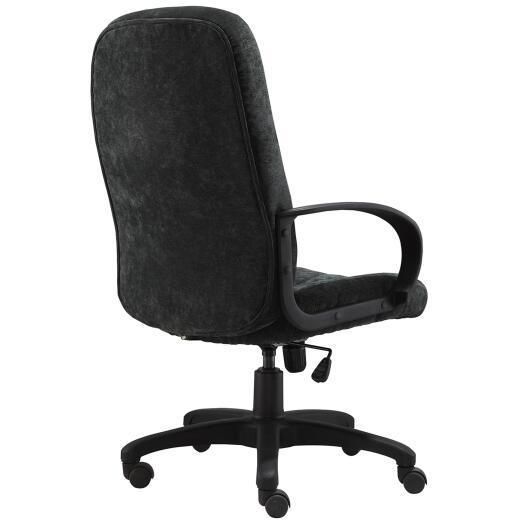 Simple Tilting Mechanism 350mm Nylon Base with PP Armrest Grey Color High Back Office Chair