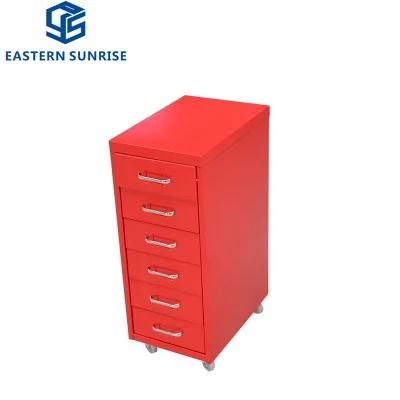 High Quality Cheap Metal Drawer Design 6 Drawers Storage Cabinet