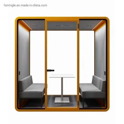 Movable 4~6 Persons Acoustic Meeting Booth for Office