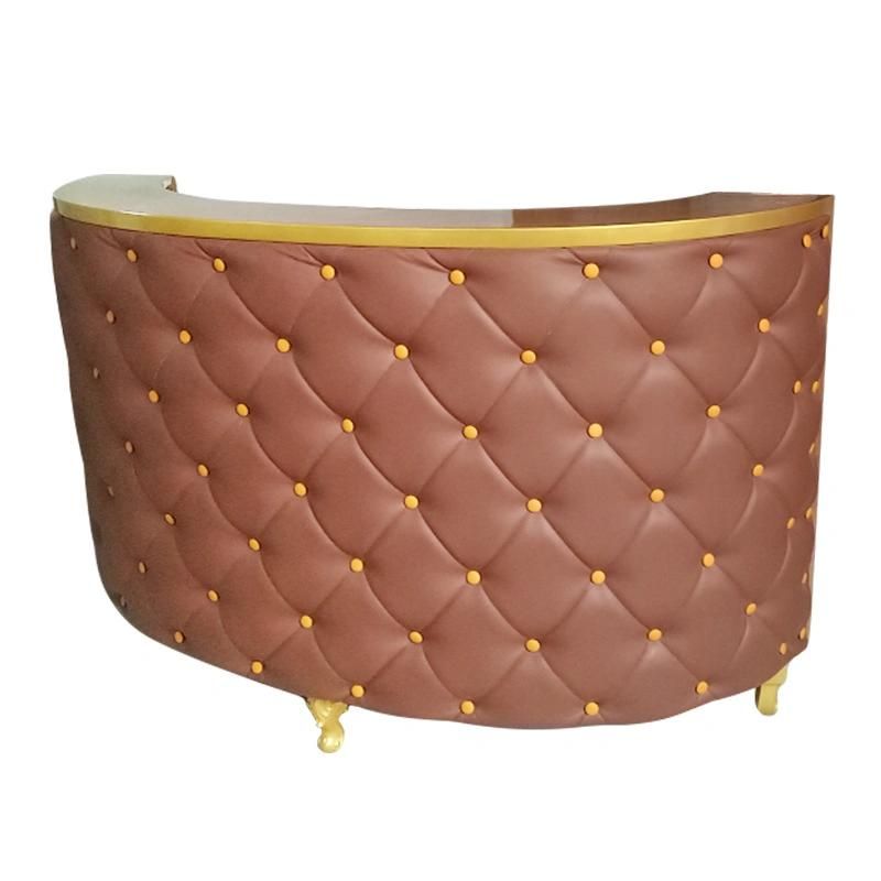 Hl-029 2021 Top Quality Mix Color Salon Reception Table Consult Table for Sale Cashier Desk Check-out Counter Checkstand