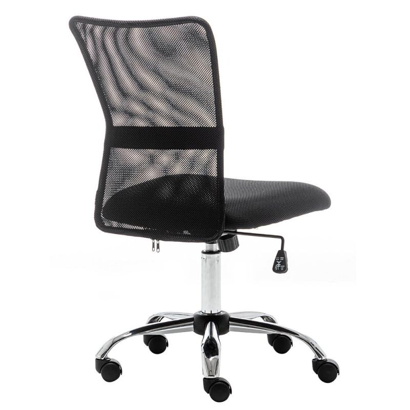 Factory Cheap Mesh Office Chairs Without Arms Revolving Guest Waiting Chairs Meeting Room Conference Chairs for Office