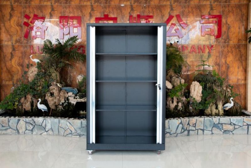 Europe Standard Steel File Storage Tambour Door Cabinet