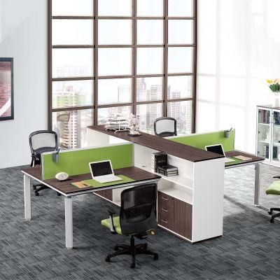 China Parts Import Aluminum Leg Frame Partition Office Cubicle Workstation with Side Cabinet