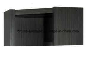 Modern Wooden Black Color Corner Bookcase High Extension (I&D-7030G)