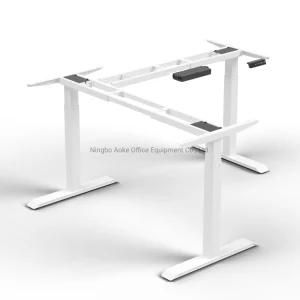 Aoke Office Furniture Tinotion Dual Motor Electric Height Adjustable Desk Office Table
