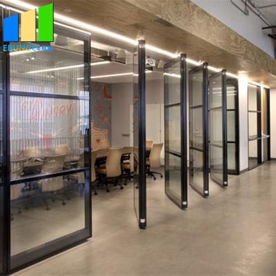 Aluminum Frame Office Sliding Glass Partition