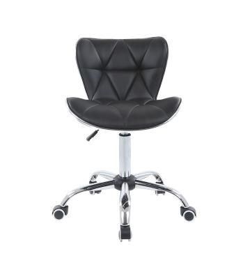 Modern PU Seats Swivel Bar Chair with Wheels Bar Stool Bar Furniture Home Office Chair Task Computer Chair