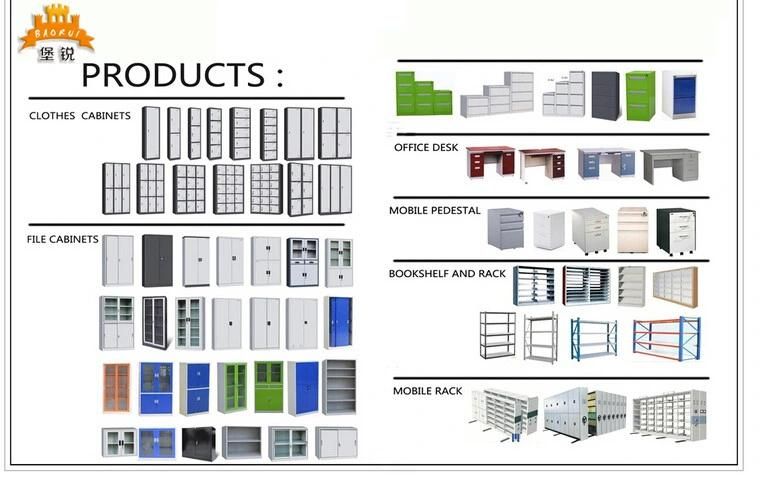 Metal Office Furniture Customized Cheap Steel Book Storage Shelf
