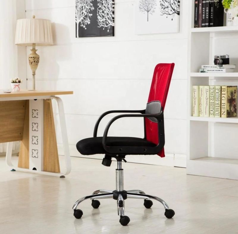 Red Office Mesh Staff Chairs