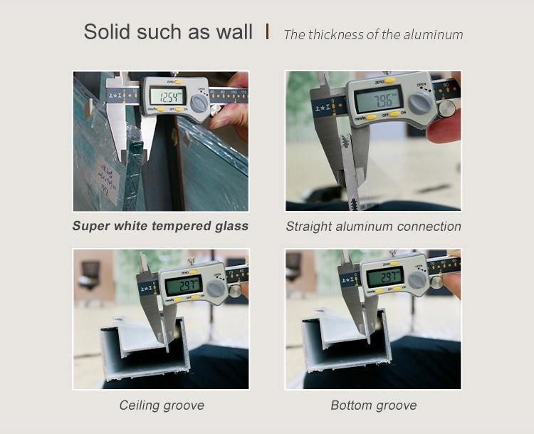 Aluminum Partition Frame Profiles for Aluminium Office Partition Glass Wall