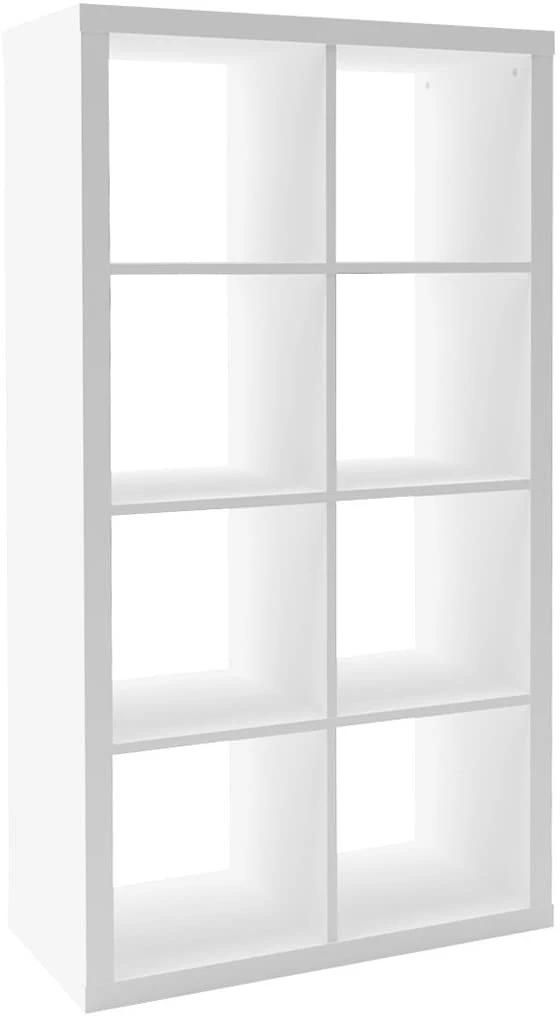 Bookcase Free Standing Decorative Storage Shelving Display Shelf and Room Divider 5-Tier Wooden Bookshelf