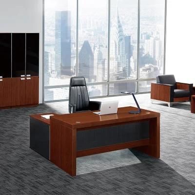 China Popular Manager Wooden Top Computer Office Furniture Table