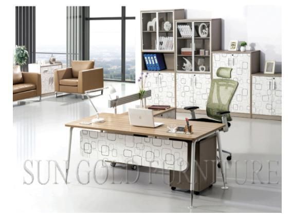 Cheap Price Modern Office Desk Metal Feet CEO Manager Computer Desk (SZ-ODA1008)