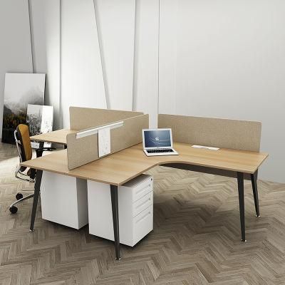 Saving Space Office Furniture Two Sides Face to Face Office Modular Workstation for 2 Person