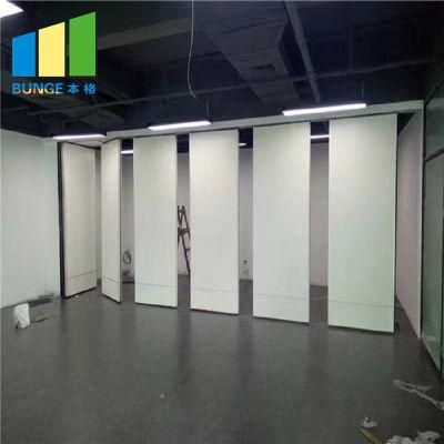 Aluminum Frame Wooden Soundproof Folding Room Partition