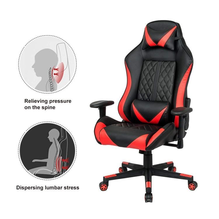 (JASON) Partner Ergonomic Computer Gaming Chair, Large Size PU Leather High Back Office Racing Chairs