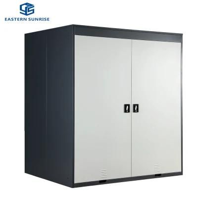 Steel Modern Large Storage Double Cabinet with Two Swing Door
