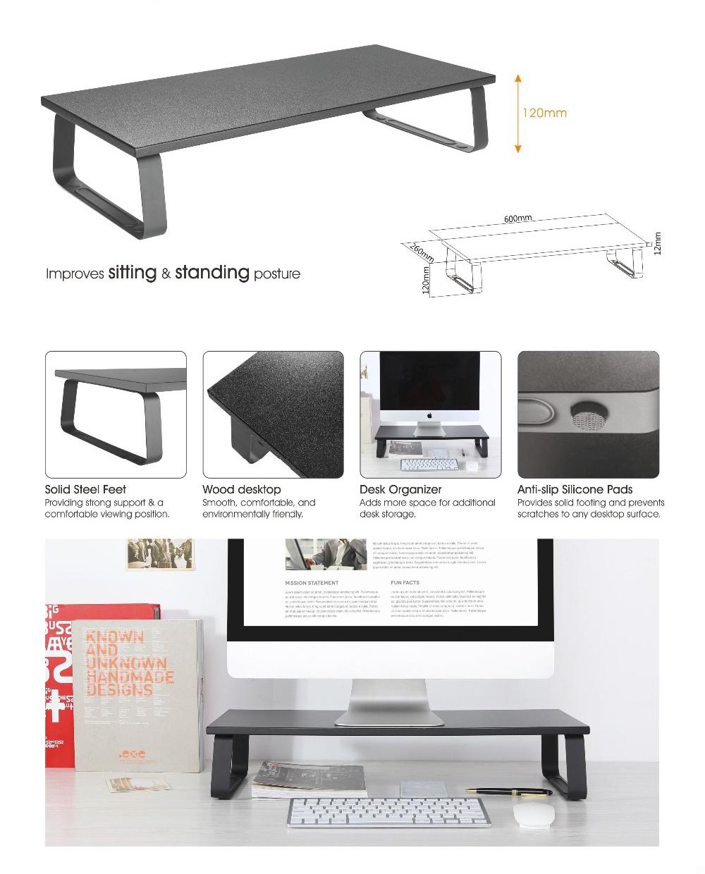 Space Saving Home Furniture Desktop Stand Laptop Riser