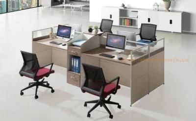 Elegant Office Workstation Melamine Project Partition Staff Table