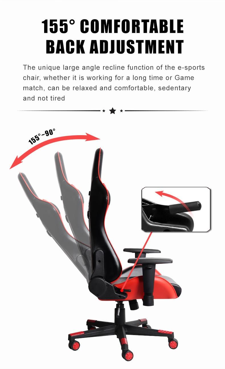 New Leisure Simple PU Leather Multi-Functional Luxury Ergonomic Gaming Chair